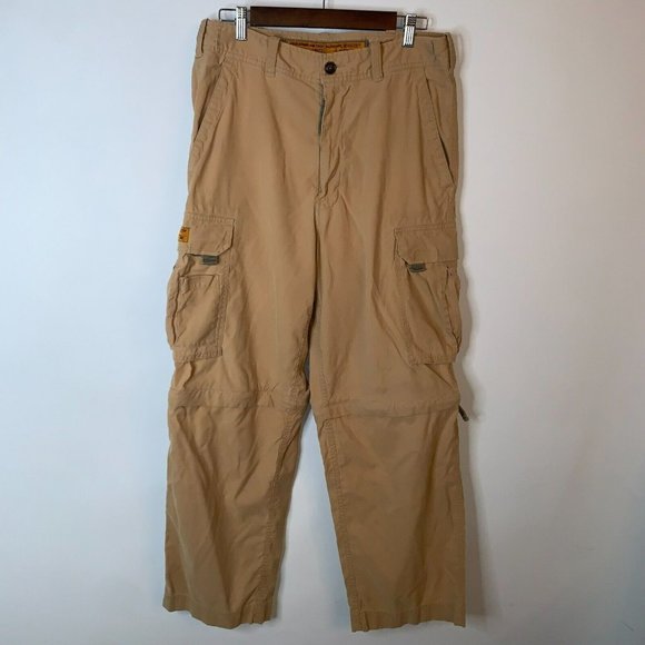 Abercrombie & Fitch Other - Abercrombie & Fitch Mens Paratroops Pants Size S Cargo Convertible Khaki Baggy